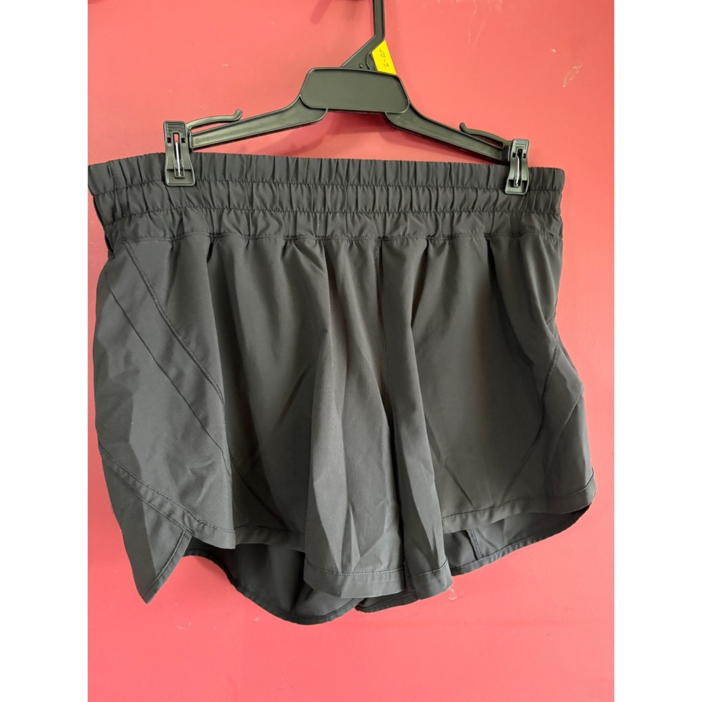 Lululemon Track That Mid-Rise Lined Short 5 Black Athletic Running Shorts